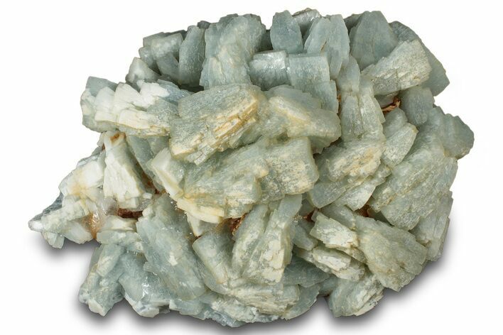 Tabular, Blue Barite Crystal Cluster - Morocco #317188